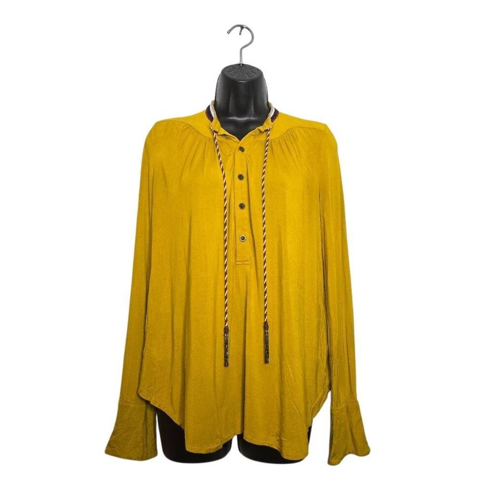 Akemi + Kin Tie Neck Bell Sleeves Tassels